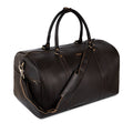 Personalized The Maverrick Hand Made Full Grain Leather Duffle Bag - Choco Brown