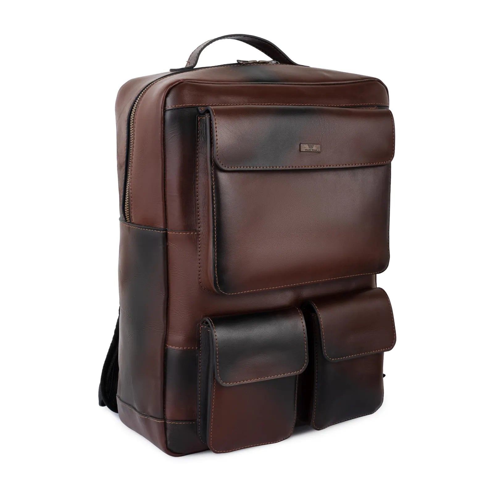 Metropolitan Top Grain Cowhide Leather Backpack.