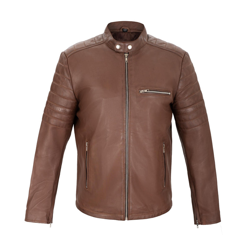 Carrera Racer Full Grain Sheepskin Men's Leather Jacket
