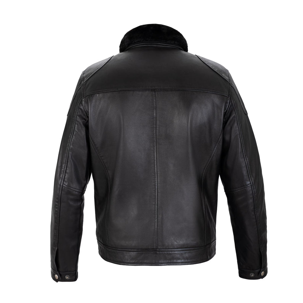 Sheep Skin full grain Leather Jacket The Trucker