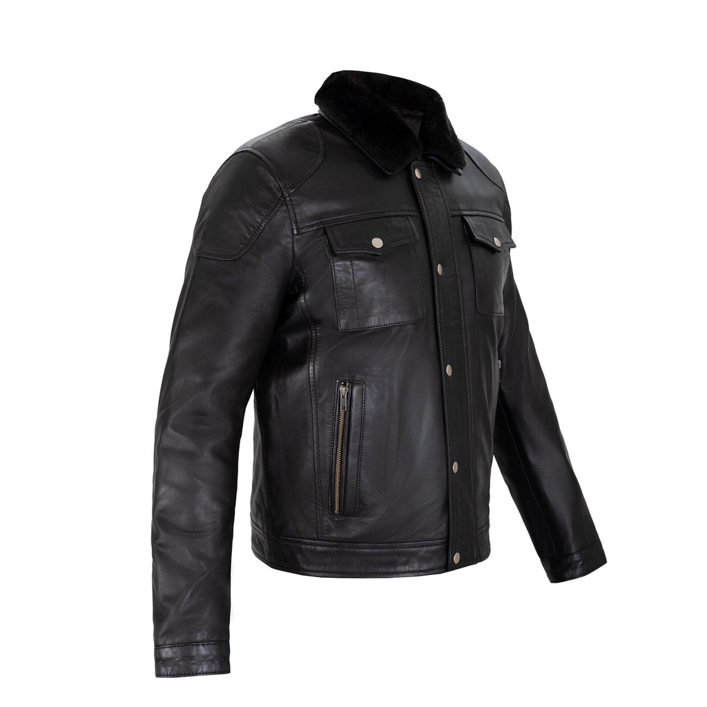 Sheep Skin full grain Leather Jacket The Trucker
