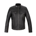 Sheep Skin full grain Leather Jacket - Black No line
